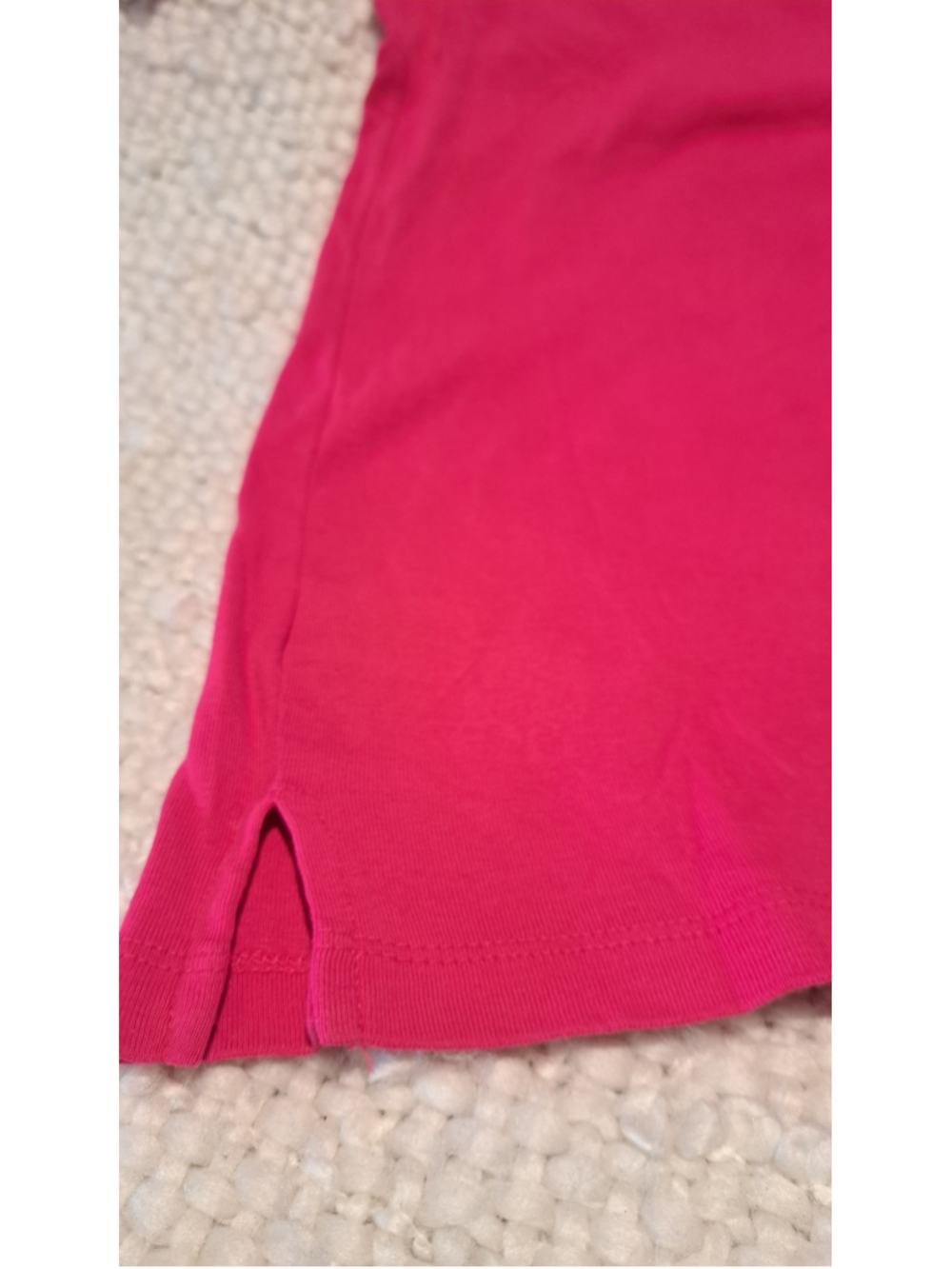 621 - Women's Talbots Pima Cotton Short Sleeve Tee, Pink, Size M